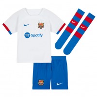 Camiseta Barcelona Dani Olmo #20 Segunda Equipación Replica 2024-25 para niños mangas cortas (+ Pantalones cortos)